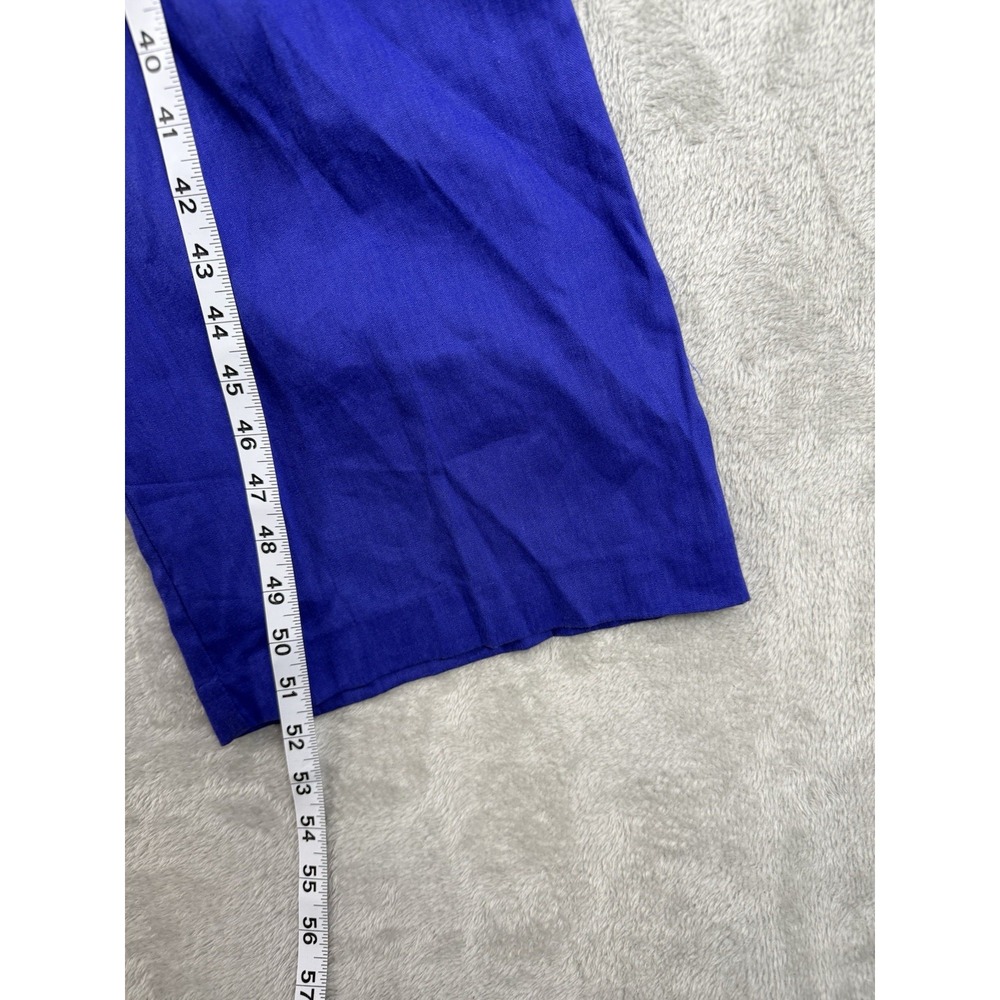 Antonio Melani Women's Jumpsuit Sleeveless Tie Waist Royal Blue Wide Leg Size‎ 2 - Picture 6 of 12